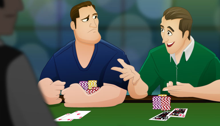 friends playing blackjack